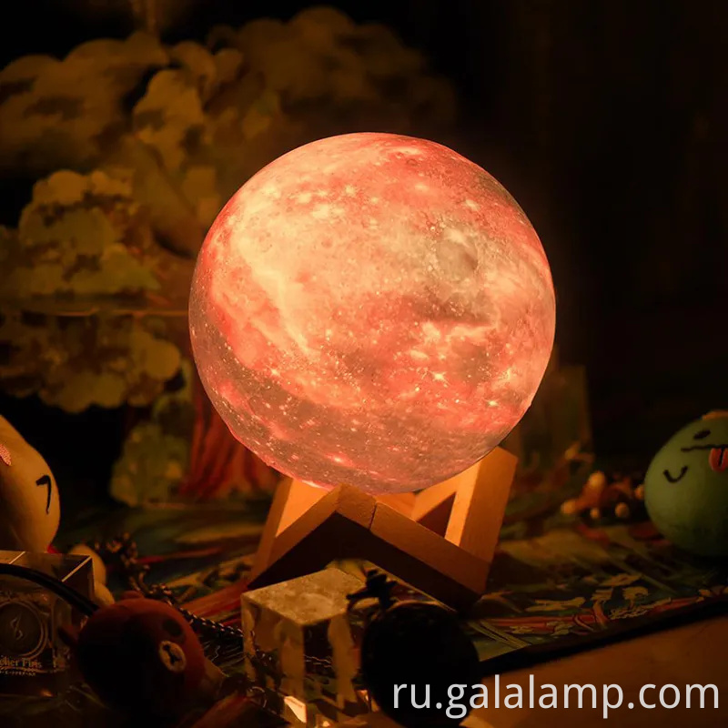 Волшебная 3D лунная лампа - декор ночного света